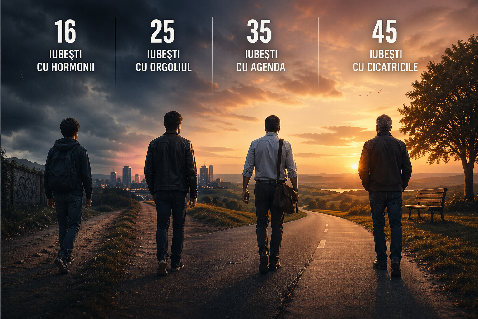 Dragostea văzută de la adolescență la maturitate