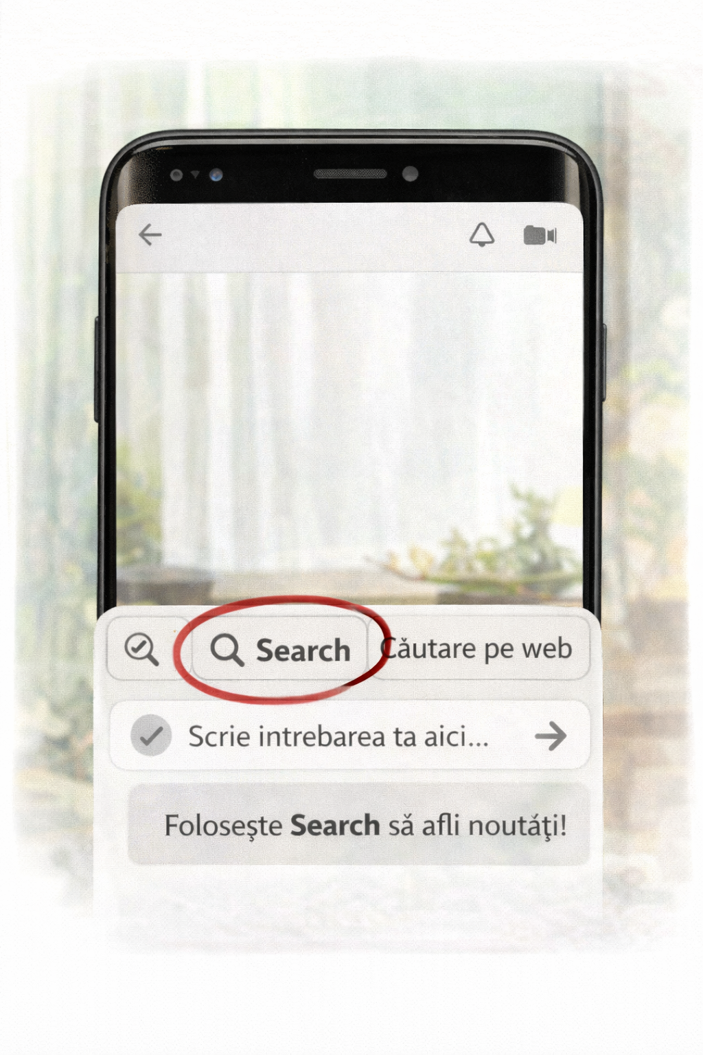 Funcția Search din ChatGPT pentru căutare pe web